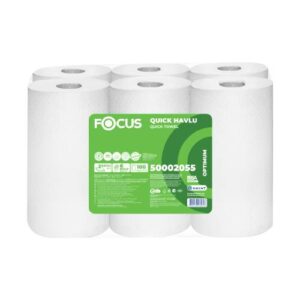 נייר מגבת FOCUS איכותי 100 מטר בגליל 6 גלילים